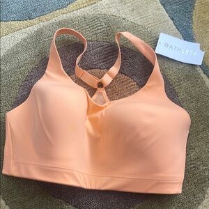 NWT Athleta Women's Peach Sports Bra, Size 40DD